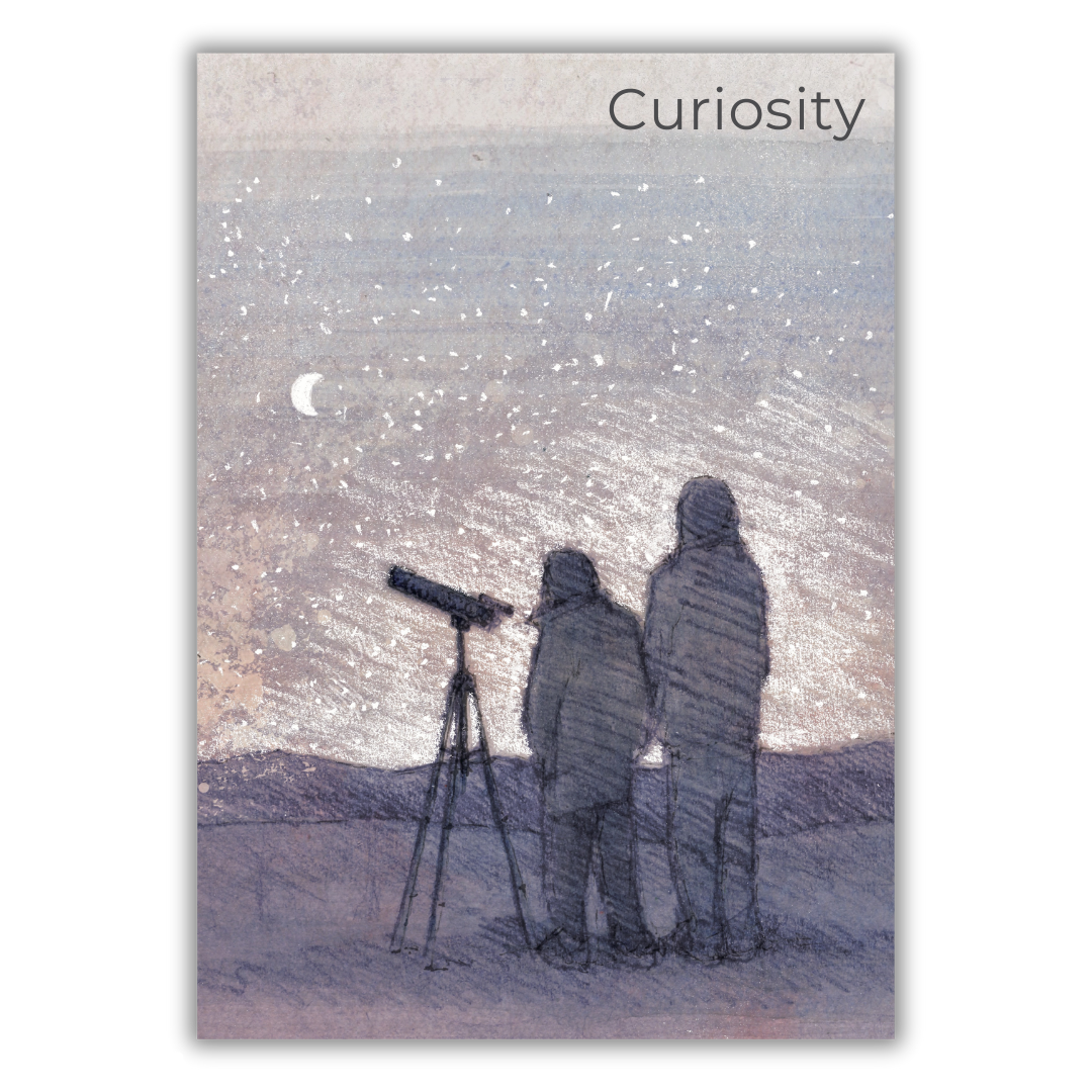 Teacher Wellbeing Cards poster- Curiosity